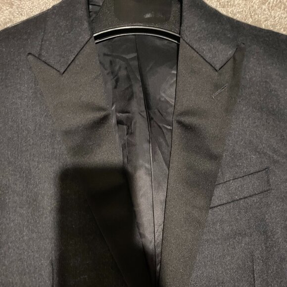 J.CREW LUDLOW TUXEDO JACKET IN ITALIAN WOOL FLANNEL. SIZE: 38/REGULAR. - Picture 4 of 5